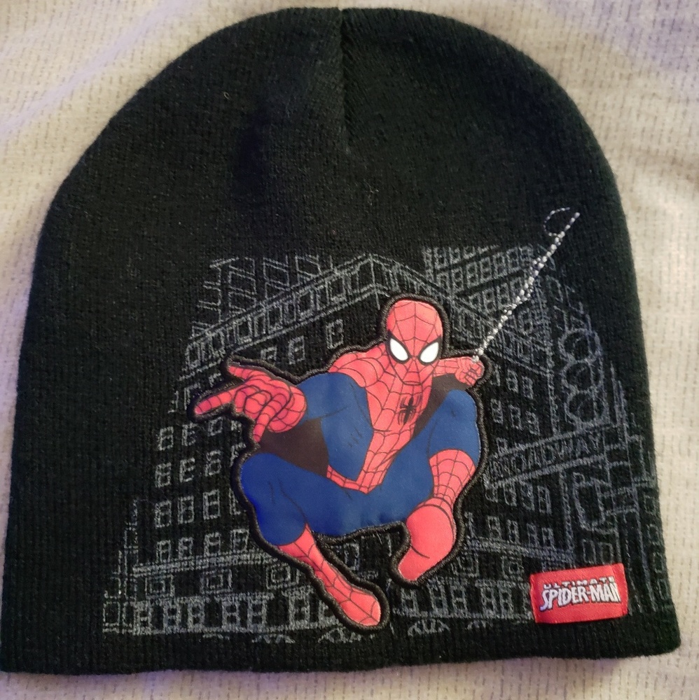 Spider man Marvel kids winter hat never worn